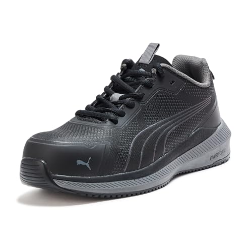 PUMA Zapato industrial Slide Low ASTM Eh Sr para hombre, Gris, 14 Wide