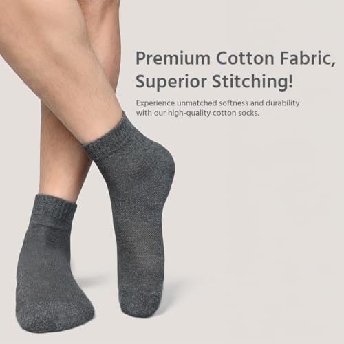 Ankle Socks Men |4 Pack| Sneaker Non Slip Breathable Comfortable Snug Low Cut | Athletic Running Activewear Sock2