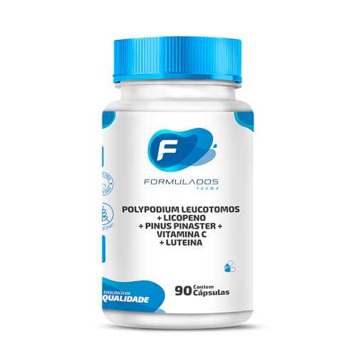 Polypodium Leucotomos 300mg + Licopeno 10mg + Pinus Pinaster 150mg + Vitamina C 50mg + Luteina 10mg