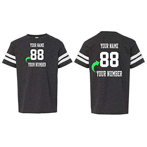 Customized Style Football T Shirt Jersey for Youth Personalized with Name and Number