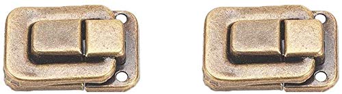 Cajas de Herramientas, muelles, Pestillo de Palanca con Resorte, Cierre de Palanca, Abrazadera, Cerrojo Resistente, Caja de Herramientas for joyería, 5 uds.(Bronze Tone)