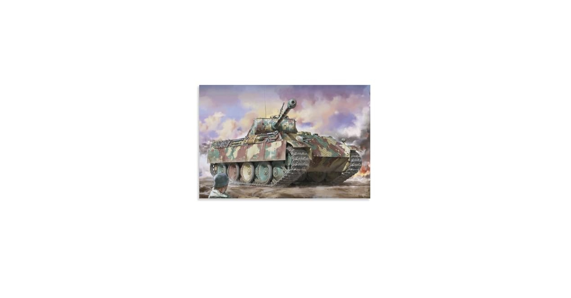 Panzerkampfwagen V Panther Tank Armored Vehicle (31) Canvas
