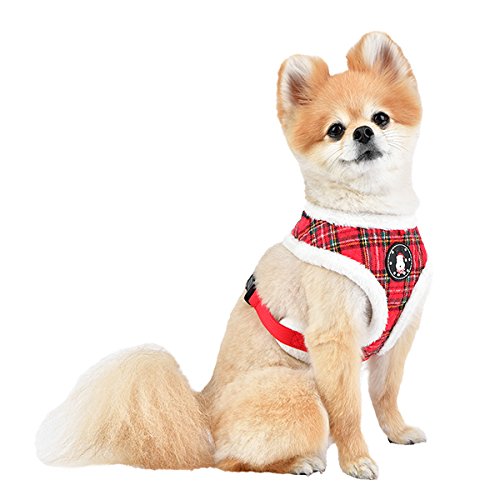 Puppia Blitzen Harness A, X-Large, Checkered Red #TOP3