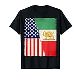 Persian American Flag USA Persia Roots Heritage T-Shirt