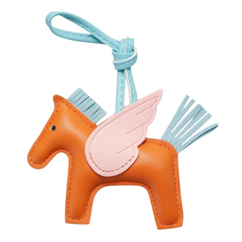 DEVPSISR Horse Purse Charms Women Cute Designer Keychain Leather Bag Charms for Handbags Tote Bag Accessories Charm Trendy(Horse1-Color2)