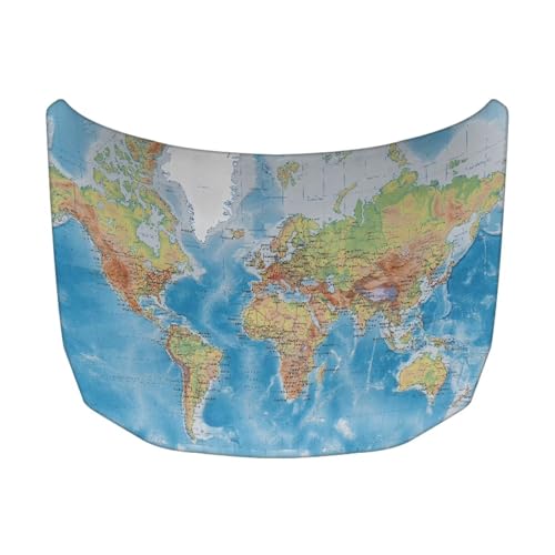 Image of Honduras Flag Car Hood Cover Polyester Elastic Fabrics Washable Suitable for Large SUV and Pickup Trucks 39x59in