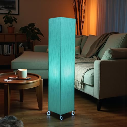 Image of Cotton Fabric Floor Lamp for Bedroom's Desk Lamp for LivingRoom, Bed Room, Office | Night Stand Dimmable Room Floor Lamp for Reading Corner Lamp | Bulb Included