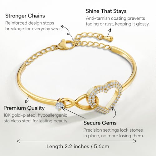 Larvincy To My Beautiful Granddaughter Bracelet With Heartfelt Message & Elegant Box - Granddaughter Gifts from Grandma Grandparents, Love Jewelry On Valentines Day, Birthday, Graduation, Christmas4