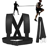 Banda Trazione Slittino - Condizionamento Resistenza Allenamento Velocità Agilità Cintura | Correre Pneumatico Cavo Resistenza Formazione Cintura, Robusto Sled Imbracatura Imballaggio