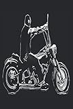  Motorrad Notizbuch 150 Blanko Seien ca A5: Blanko