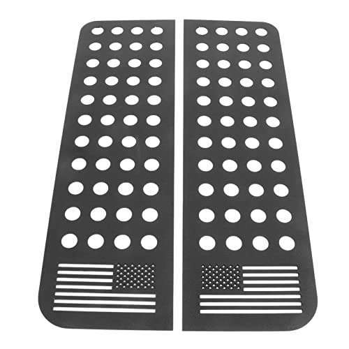 Autocollants drapeau en verre pour porte arrière JK Unlimited protection noir mat