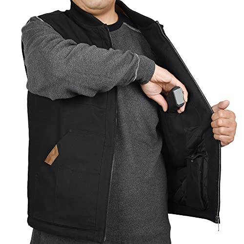 EDTREK Waterproof Concealed Carry Vest With 10 Pockets - Versatile Canvas Vest For Work and Daily Use2