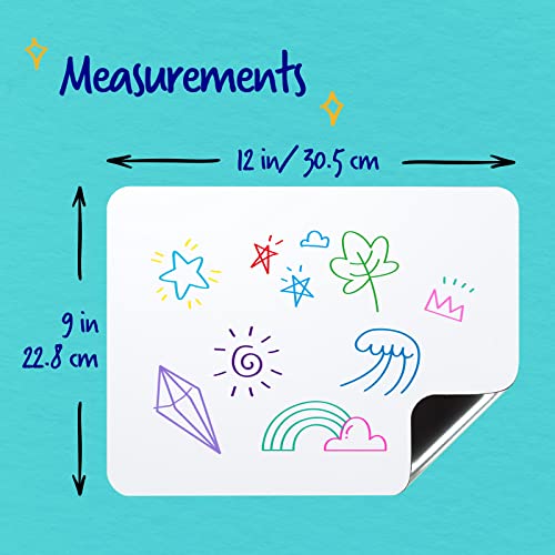 Magnetic Dry Erase Sheet - 5-Pack Magnetic Whiteboard Sheets 9 X 12 Inches, Magnet Dry Erase Refrigerator Message Board For Kitchen Fridge #TOP3