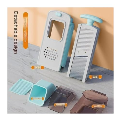 Cortador de verduras ajustable 5 en 1 para cocina miniatura 6
