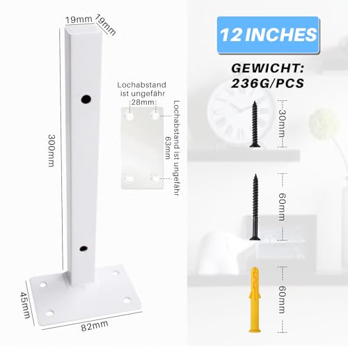 Support flottant industriel de 30cm pour créer un salon épuré