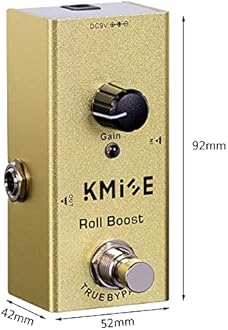 lotmusic Roll Boost Electric Guitar Effects Pedal Mini Single Type DC 9V True Bypass