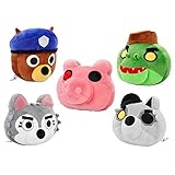 PIGGY - DoughMigos Squishy Plush Complete Set (Five 8' Tall Plushies, Series 1)