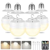 4Packs E26 Rechargeable Magnetic Light Bulbs with...