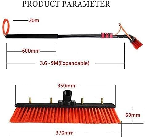 Brosse télescopique à eau nettoyage panneaux photovoltaïques perche extensible vitres - 8