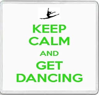 Keep Calm and Get Dancing - Large Square Acrylic Coaster