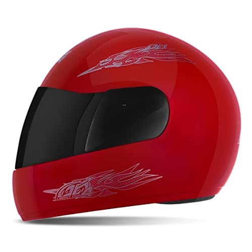 Capacete Liberty Four 56 Viseira Fumê Vermelho