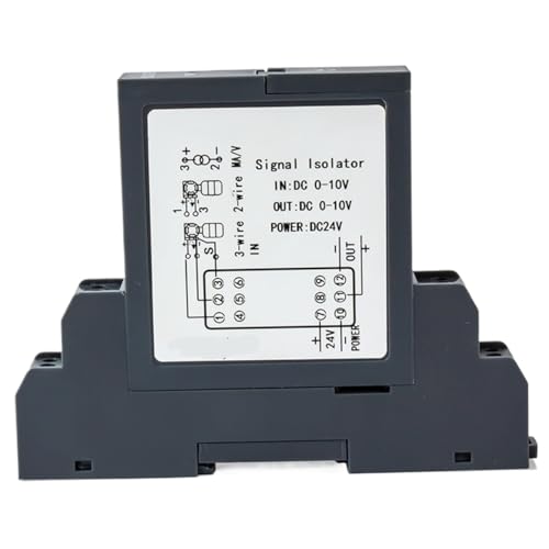 YZHATDH DC Signal Isolator 0-75mV to 4-20mA 0-10V 0-5V 1-5V Analog Signal Isolator1 in 1 Out 1 in 2 Out Signal Isolator Converter