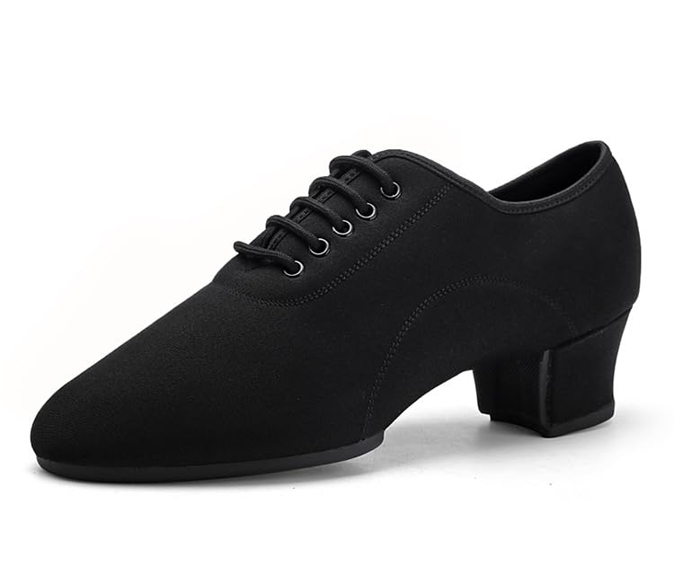 Herren Tanzschuhe Standard Latein Jazz Ballsaal Schuhe Tango Salsa Tanze Schuhe Schnürung, 2,5cm/5cm Absatz Modell Für Performance...