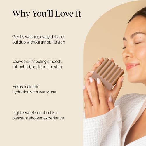 Image of Kitsch Warm Sugar Body Wash Bar Soap - Hydrating Skin Care, Body Wash Women Cleanser, Glycerin Soap - Paraben, Phthalates & Sulfate Free for Pure & Safe Cleansing - Made in USA, 4 oz