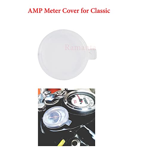 Image of Ramanta Plastic Monsoon Kit for Classic Dashboard Screen Protector Speedometer Cover /Cap and Petrol Tank Cover Compatible with Classic 350 /500 CC, BS-4 (Set of 3, Black and White)