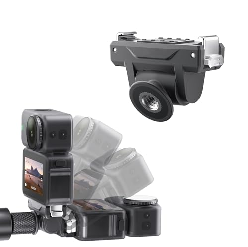 LICHIFIT for DJI OSMO Action 6 / Nano�Ή��N�C�b�N�����[�X�A�_�v�^�[ �}�O�l�b�g�}�E���g �o�������C�}�E���g 180°��]�\ ����~�� ���c�B�e 1/4�l�W���t�� �O�r�A���B��_�A�o�b�N�p�b�N�N���b�v�ȂǑ����\ �O�r