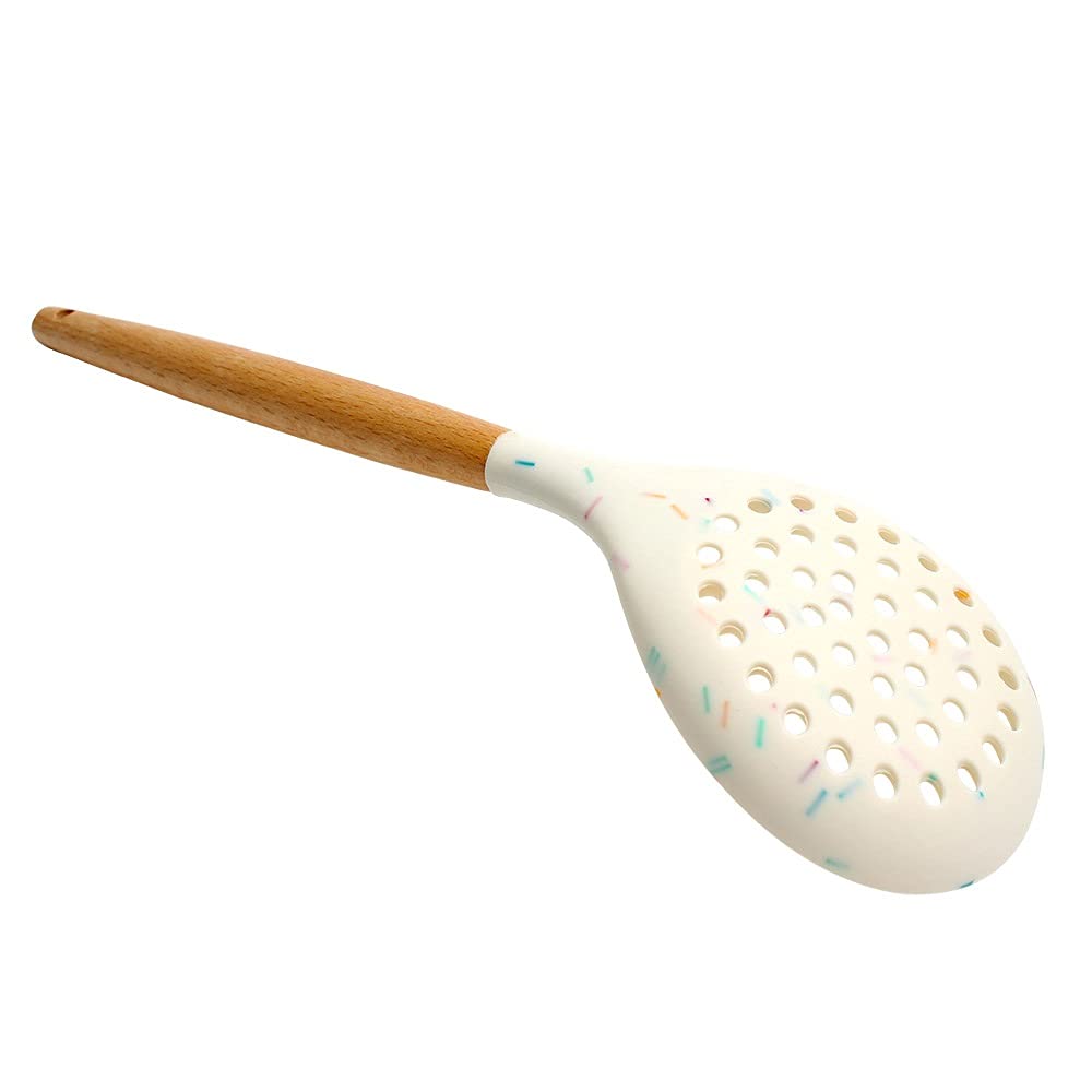 Set di spatole da cucina in silicone da 12 pezzi Set di utensili da cucina con manico in legno Kit di strumenti da forno antiaderenti per la casa Set di spatole da cucina per la salute (Set : 11pcs-