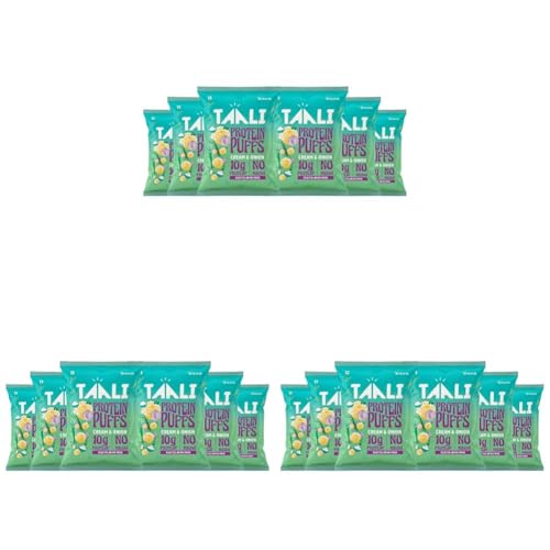Image of Taali Jowar & Protein Puffs | 60 gm (Pack of 18) | Cream & Onion | Healthy Roasted Tasty Snacks, Ready to eat | 100% Veg., Gluten free products, No Cholesterol, No Trans-Fat
