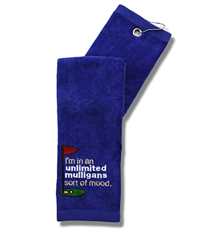 Mulligan | Funny Golf Towel for Men or Woman Golfer