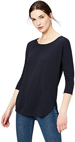 Amazon Brand - Daily Ritual Women's Pima Cotton and Modal 3/4-Sleeve Scoop Neck Tunic