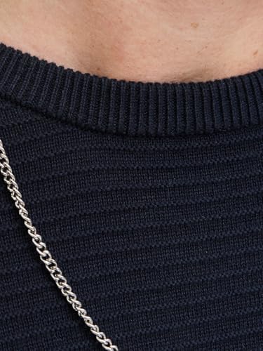 JACK & JONES Jjotto Knit Crew Neck Aw25, Sky Captain, L
