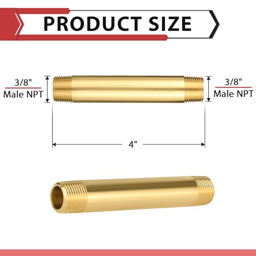 Raccordement 3/8 MNPT laiton EFIELD lot de 5 extensions filetées
