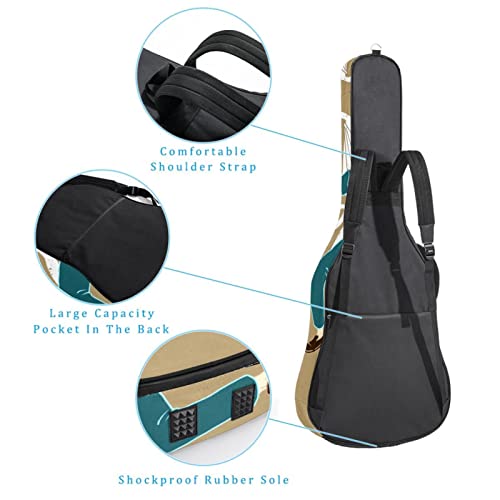 Housse de transport étanche pour guitare avec bandoulière réglable Motif roses, Multicolore 06, 42.9×16.9×4.7 in… - Les Beatles, Paul McCartney, John Lennon, RIngo Starr, George Harrison Housse de transport étanche pour guitare avec bandoulière réglable Motif roses, Multicolore 06, 42.9x16.9x4.7 in… – Image 4