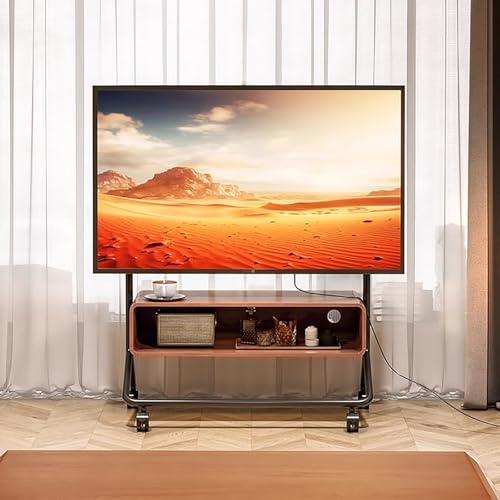 Soporte de TV portátil con ruedas para pantallas 50-85 pulg miniatura 1