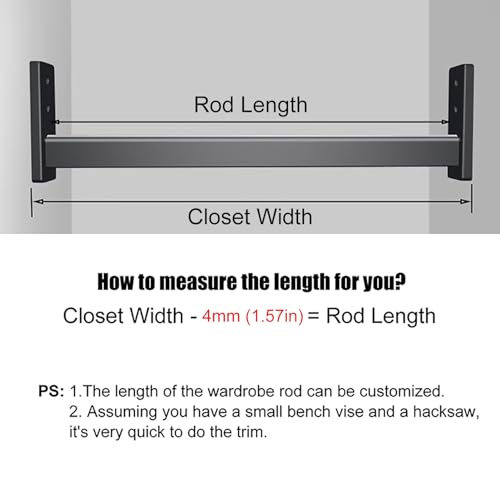 Tie à placard robuste cintre de rangement noir gain de place LWX - 7