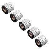 vhbw 5x nastro trasferimento termico compatibile con Bixolon Samsung SLP-TX403, SLP-TX400 etichettatrice, indelebile, 60mmx300m, cera/resina