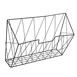 Rangement mural élégant : ce mural en métal offre une solution sophistiquée pour organiser et présenter magazines, dossiers et courrier. idéal pour une décoration moderne à la maison ou au bureau
