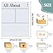 BOHEMIABY All About Letters Pocket Chart with 99 ABC Flash Cards, Letter of The Day/Week Daypocket Chart, Letter Tracing Learning Educational Wall Chart Preschool Classroom Homes, 34