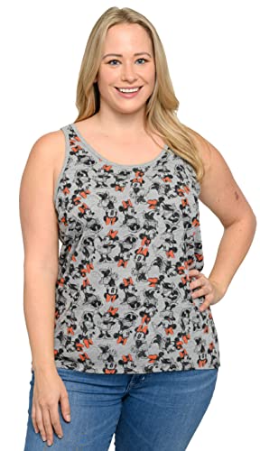 Débardeur Minnie Mouse grande taille respirant en maille douce heather grey 4X