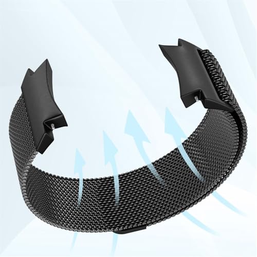 SKEIDO Magnetic Clsap Band Adjustable Stainless Steel Metal Mesh Loop Wristband Chain Straps for Samsung Galaxy Watch 7 6 5 4 FE Classic 43mm 47mm 45mm 40mm 44mm 42mm 46mm