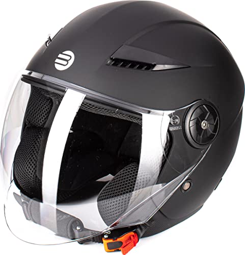Omologato ECE-06 Befast - Casco Jet Befast STING III, Colore Nero, Taglia M