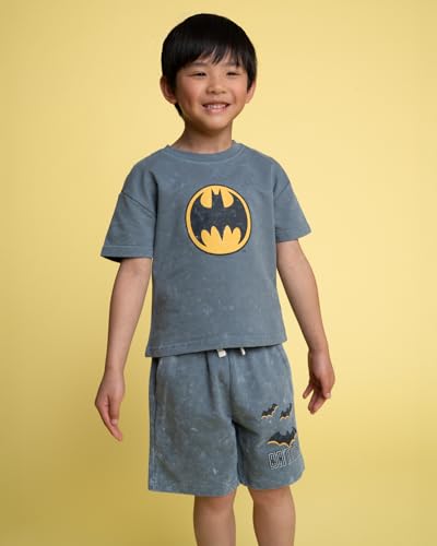 Image of DC Comics T-Shirt and French Terry Shorts Outfit Set Toddler to Big Kid Sizes (2T - 14-16)