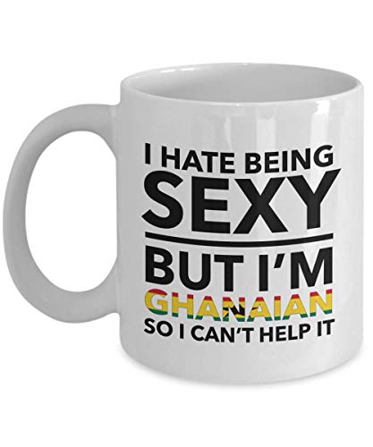 Lsjuee Mug ghanéen - Je déteste être sexy mais je suis ghanéen - Mug Ghana
