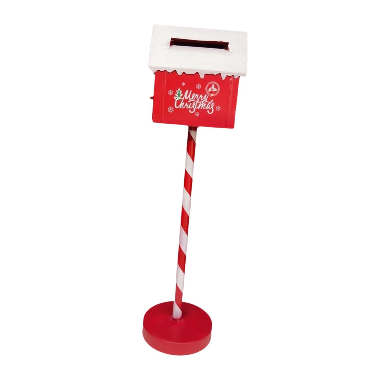 Christmas Mailbox Weatherproof Metal for Garden Door Home Office-image-12
