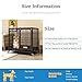 RUYICZB Dog Crate for Medium Small Dogs Double Door Escape Proof Locks, Metal Wire Dog Cage with Wheels, Indoor Large Dog Crate Heavy Duty Dog Kennel with Tray,Black,37.8