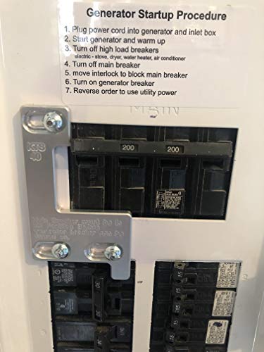 Wired Rite Generator Interlock Kit for Siemens/Murray/ITE 150/200 Amp Service Panel